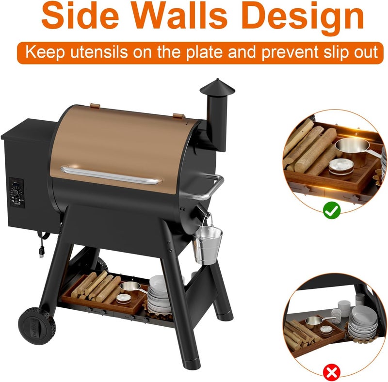DELSbbq Adjustable Grill Storage Shelf for Traeger Pro 22 and 575 Series Pellet grills, Bottom Shelf Grill Accessories for Traeger Pellet Grills - Image 5
